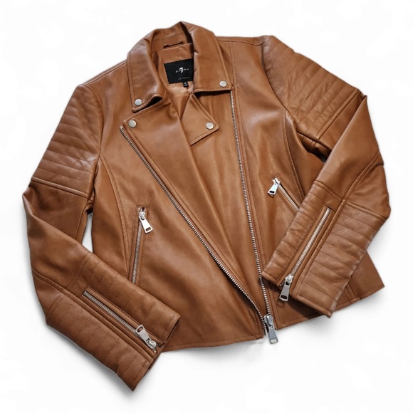 7 All Mankind Vegan Leather Jacket - Picture 2 of 6